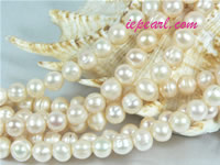 pink 8-9mm potato freshwater pearl strand