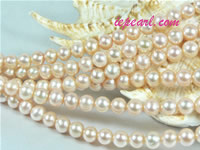 pink 7-8mm potato freshwater pearl strand