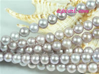 purple 7-8mm potato freshwater pearl strand