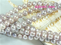 purple 7-8mm potato freshwater pearl strand