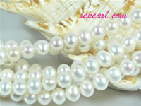 ivory white 6-7mm potato freshwater pearl strand