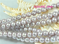 purple 6-7mm potato freshwater pearl strand