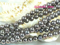 chocolate 6-7mm potato freshwater pearl strand