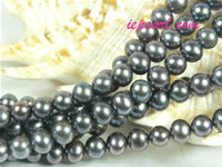 black 6-7mm potato freshwater pearl strand