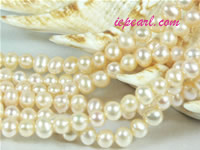 pink 4-5mm potato freshwater pearl strand