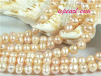 pink 4-5mm potato freshwater pearl strand