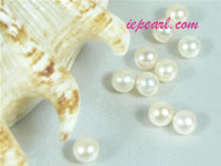 per 50pcs ivory white 5-5.5mm round loose freshwater pearl beads