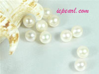 per 50pcs white with light pink 6-6.5mm round loose pearl beads