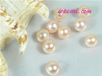per 50pcs pink 7-7.5mm round loose freshwater pearl beads