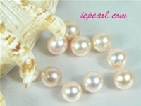 per 50pcs pink 7.5-8mm round loose freshwater pearl beads