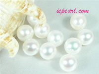 per 20pcs ivory white 8-8.5mm round loose freshwater pearl beads