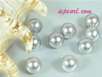 per 20pcs gray 8-8.5mm round loose freshwater pearl beads