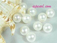 per 20pcs ivory white 9-9.5mm round loose freshwater pearl beads