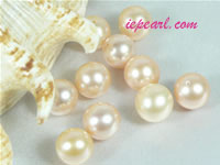 per 20pcs pink 9-9.5mm round loose freshwater pearl beads