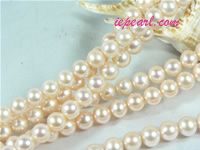 pink 8-9mm round freshwater pearl strand
