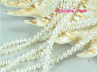 elegant ivory white 3-3.5mm potato freshwater pearl strand