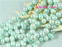 pale blue 7-8mm dancing freshwater pearl strand