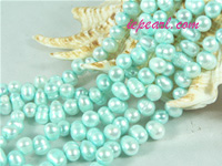 pale blue 6-7mm dancing freshwater pearl strand