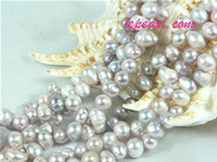 purple 6-7mm dancing freshwater pearl strand