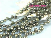 coffee 5-6mm dancing freshwater pearl strand