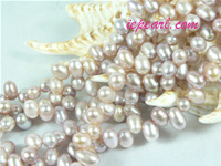 purple 5-6mm dancing freshwater pearl strand