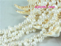 ivory white 4-5mm dancing freshwater pearl strand