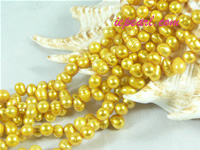 dark gold 4-5mm dancing freshwater pearl strand