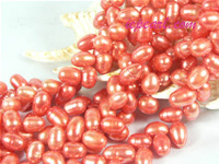 red 6-7mm firecracker freshwater pearl strand