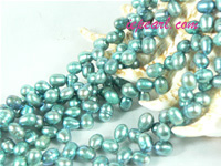 dark blue 6-7mm firecracker freshwater pearl strand