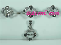 18k gp jewelry set mountings