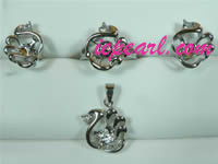 18k gp jewelry set mounting on sale