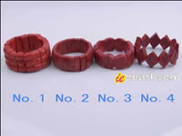 wholesale multiple shape red coral stretchy bracelet online