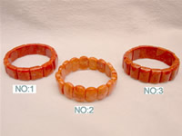 7.5" oblong red coral bracelets wholesale online