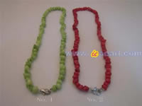 Wholesale nugget coral necklace in factory price