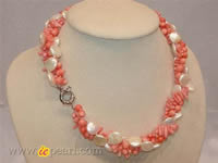 Wholesale twisted coral beads necklace on line