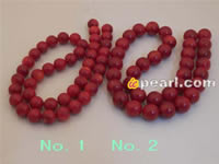 Wholesale sound red coral strands in factory price in low price