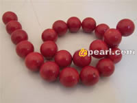 19-20mm precious round red coral strands wholesale online