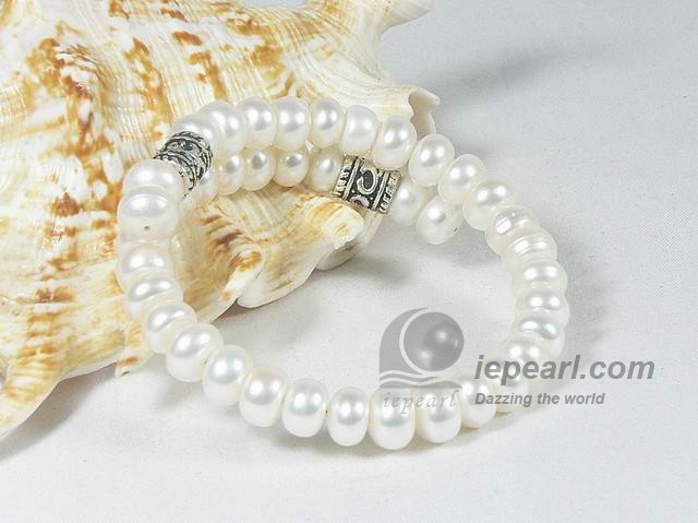 White freshwater button pearl antique bracelet wholesale online