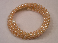 Wholesale 6-7mm pink freshwater pearl bangle bracelet online
