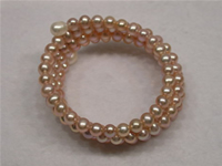 Wholesale 6-7mm purple freshwater pearl bangle bracelet