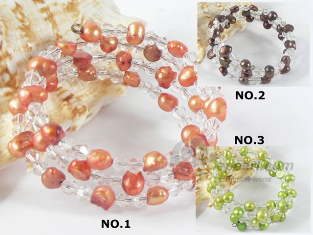 Wholesale 6-7mm smooth on both side pearl bracelet