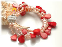Wholesale 6-7mm purple smooth-on-both-side pearls bracelet
