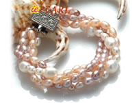Wholesale 7-8mm white rice pearl bracelet online directly
