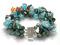 Wholesale 7*10 dark blue blister pearl bracelet online