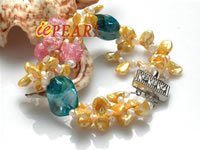 Wholesale seed freshwater pearls bracelet  in low price
