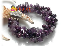 Wholesale 6-7mm purple side-drilled pearl bracelet online