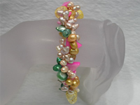 Wholesale colorful freshwater pearl bracelet online directly