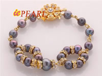 freshwater black potato pearls bracelet wholesale online