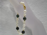 Wholesale 6-7mm white freshwater pearls bracelet in low price