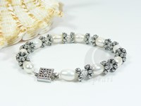 Wholesale 7-8mm pure white rice pearl bracelet online